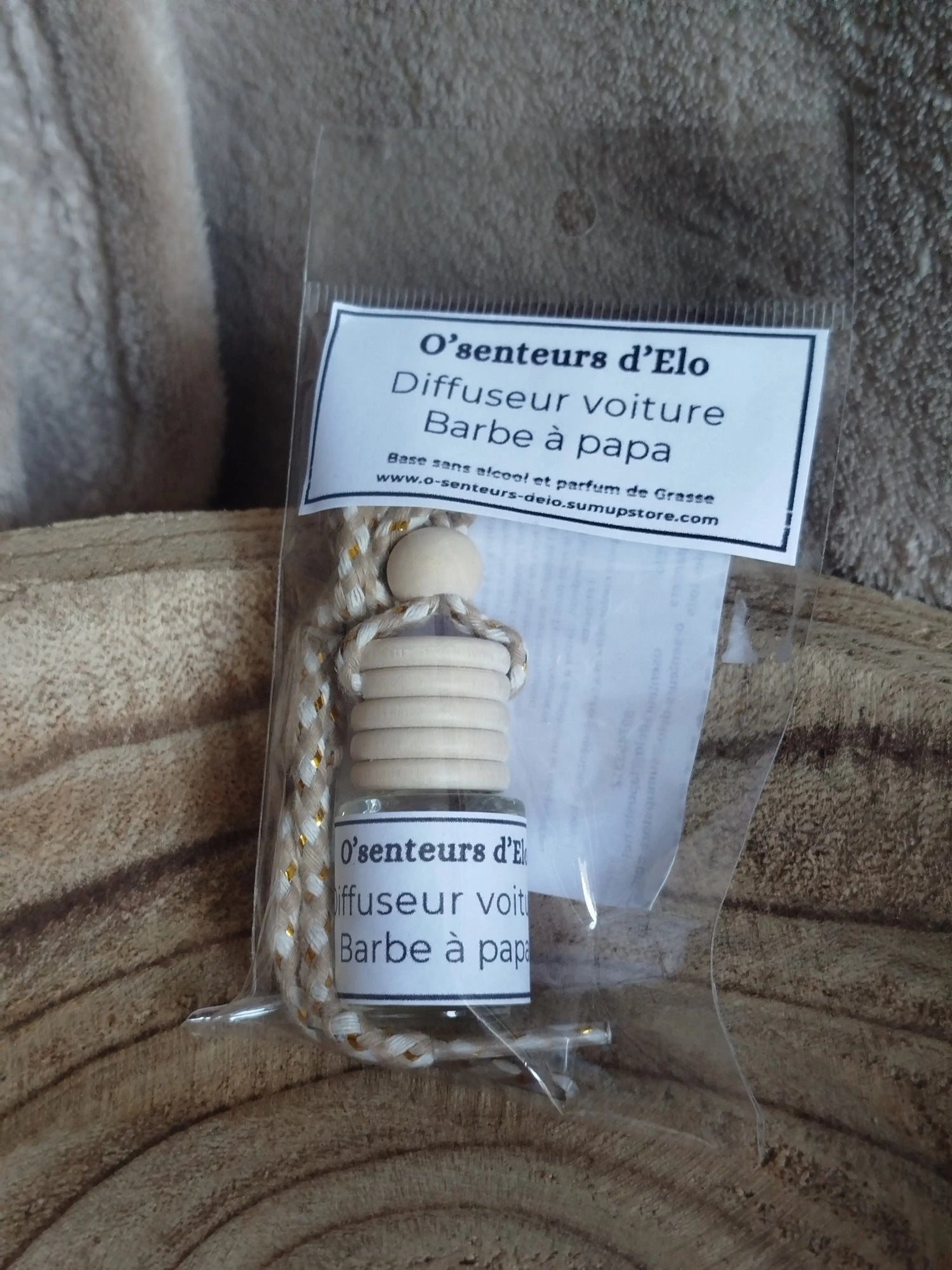 Diffuseur voiture Barbe à papa O' senteurs d'Elo