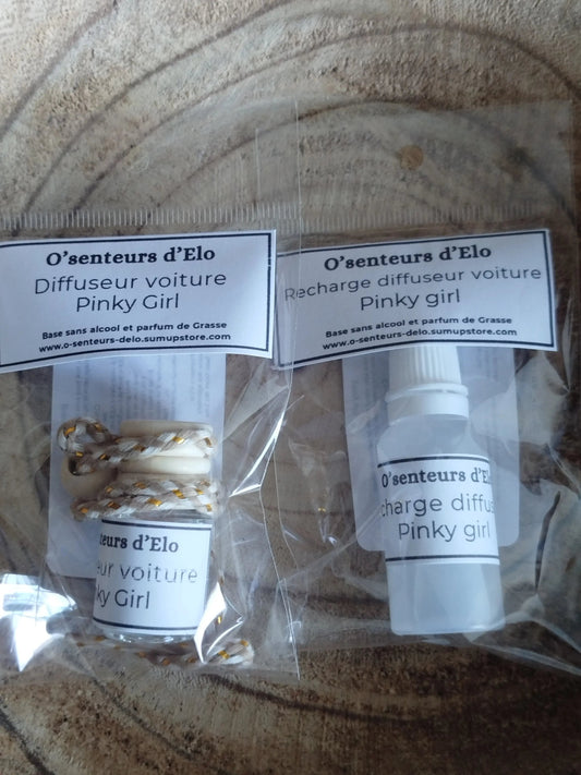 Duo diffuseur et recharge Pinky girl O' senteurs d'Elo